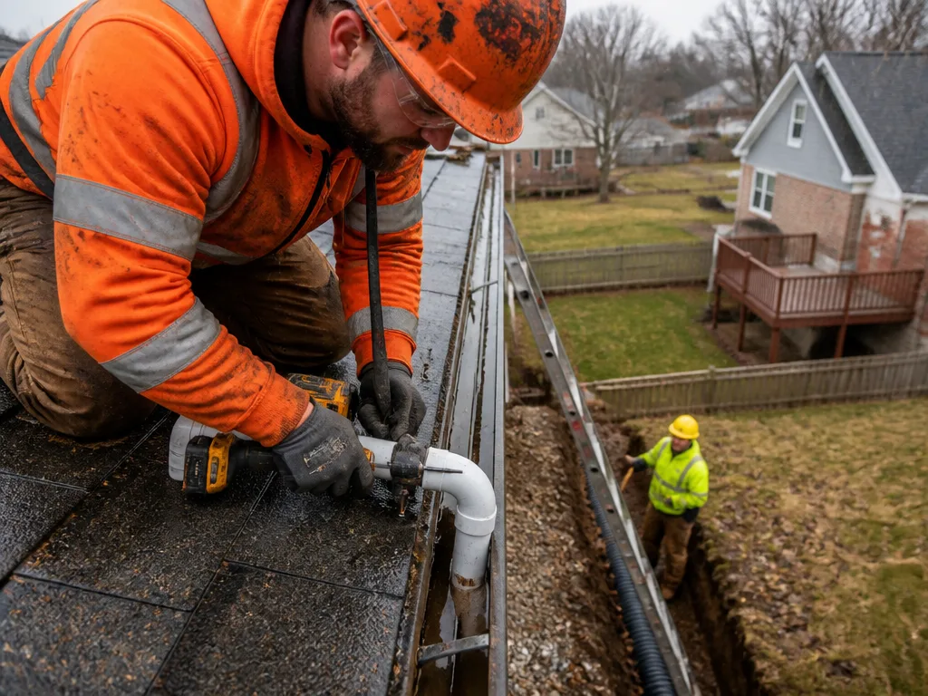 French Drain Tie-In