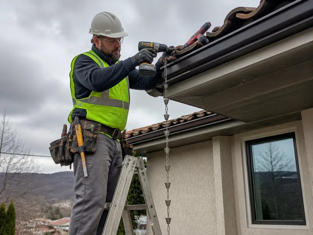 Rain Chain Installation