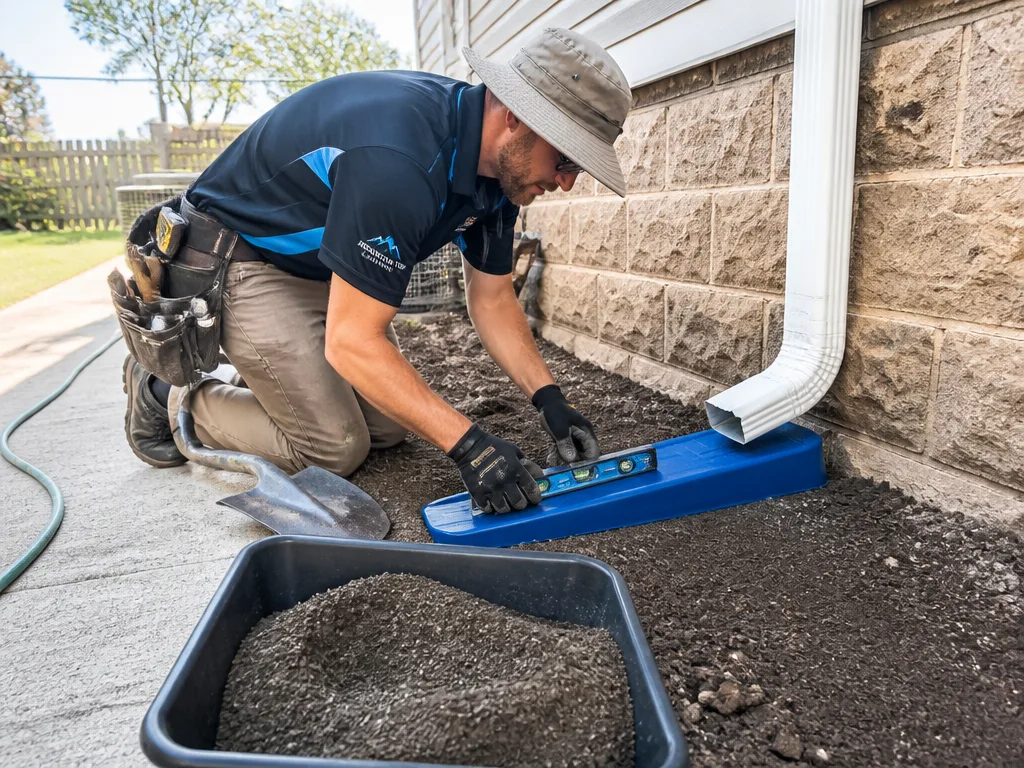 Splash Block Installation