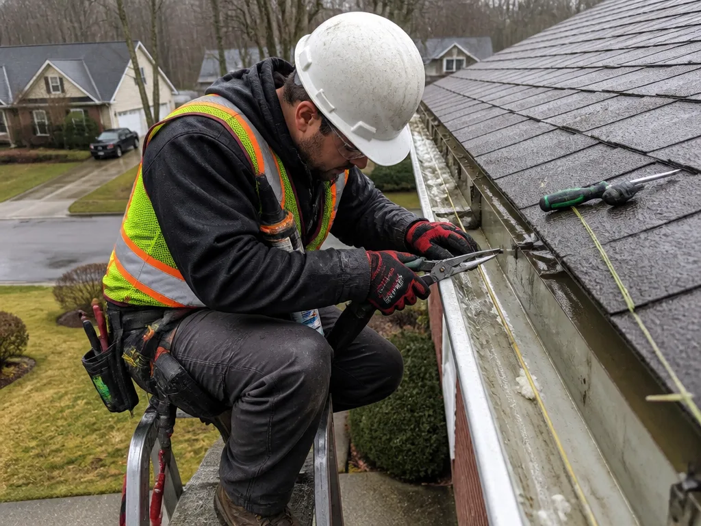 Storm Damage Gutter Repair